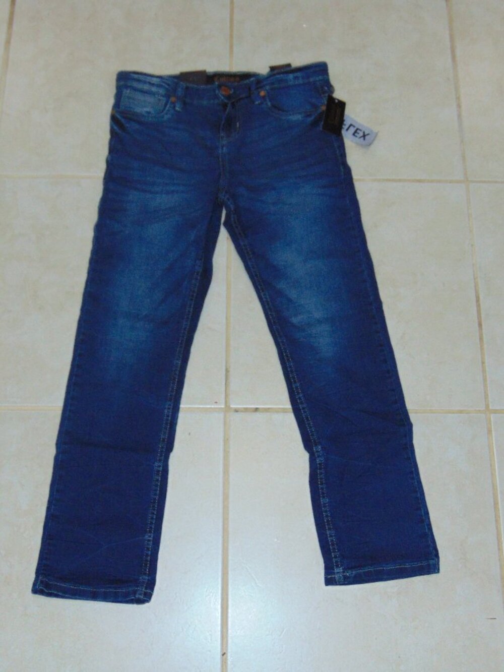 New Cultura New York Skinny Fit Jean Girls Size 12 Stretch Blue Cotton
